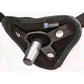 Страпон с 2 насадками и вибрацией UniStrap - 20 и 18 см. - LOVETOY (А-Полимер) - купить с доставкой в Волгодонске