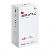 Ультратонкие презервативы Unilatex Ultra Thin - 12 шт. + 3 шт. в подарок - Unilatex - купить с доставкой в Волгодонске