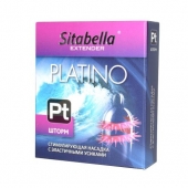 Стимулирующая насадка со спиралью из усиков Platino  Шторм - Sitabella - купить с доставкой в Волгодонске
