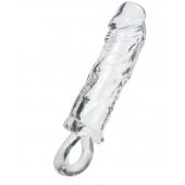 Прозрачная насадка с петлёй для фиксации - 14 см. - ToyFa - в Волгодонске купить с доставкой