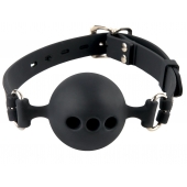 Силиконовый кляп-шар с отверстиями для дыхания Silicone Breathable Ball Gag Small - Pipedream - купить с доставкой в Волгодонске
