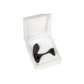 Чёрная насадка на фаллос Gladiator + LRS  с трехкнопочным пультом управления - Adrien Lastic - в Волгодонске купить с доставкой