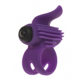 Эрекционное кольцо с подхватом мошонки и стимуляцией клитора Bullet Lastic Ring - Adrien Lastic - в Волгодонске купить с доставкой