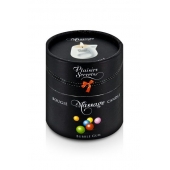 Массажная свеча с ароматом бубль-гума Bougie de Massage Gourmande Bubble Gum - 80 мл. - Plaisir Secret - купить с доставкой в Волгодонске