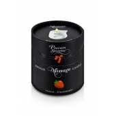 Массажная свеча с ароматом клубники Bougie de Massage Gourmande Fraise - 80 мл. - Plaisir Secret - купить с доставкой в Волгодонске