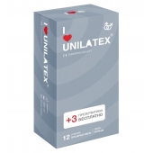 Презервативы с рёбрами Unilatex Ribbed - 12 шт. + 3 шт. в подарок - Unilatex - купить с доставкой в Волгодонске
