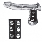 Утяжка на пенис на кнопочках 100% PVC STRAP WITH METAL SNAP - BlueLine - купить с доставкой в Волгодонске
