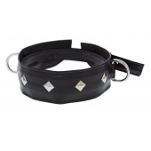 Полиуретановый ошейник с пуклями и D-кольцами Collar with Studs - Blush Novelties - купить с доставкой в Волгодонске