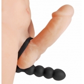 Насадка для двойного проникновения Double Fun Cock Ring with Double Penetration Vibe - XR Brands - в Волгодонске купить с доставкой