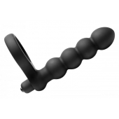 Насадка для двойного проникновения Double Fun Cock Ring with Double Penetration Vibe - XR Brands - в Волгодонске купить с доставкой
