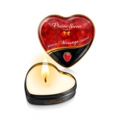 Массажная свеча с ароматом клубники Bougie Massage Candle - 35 мл. - Plaisir Secret - купить с доставкой в Волгодонске