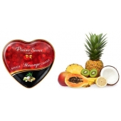 Массажная свеча с ароматом экзотических фруктов Bougie Massage Candle - 35 мл. - Plaisir Secret - купить с доставкой в Волгодонске