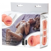 Двусторонний мастурбатор с вибропулей Satisfaction Lucky charm - Lola Games - в Волгодонске купить с доставкой