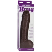 Большая насадка для трусиков Vac-U-Lock Realistic Hung - 31,7 см. - Doc Johnson - купить с доставкой в Волгодонске