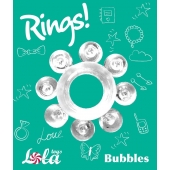 Прозрачное эрекционное кольцо Rings Bubbles - Lola Games - в Волгодонске купить с доставкой