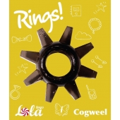 Чёрное эрекционное кольцо Rings Cogweel - Lola Games - в Волгодонске купить с доставкой