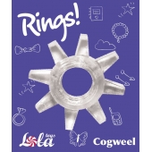 Прозрачное эрекционное кольцо Rings Cogweel - Lola Games - в Волгодонске купить с доставкой