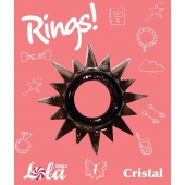 Чёрное эрекционное кольцо Rings Cristal - Lola Games - в Волгодонске купить с доставкой