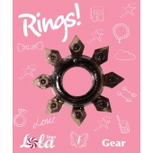 Чёрное эрекционное кольцо Rings Gear - Lola Games - в Волгодонске купить с доставкой