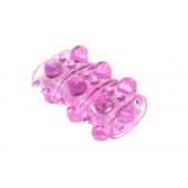 Розовая насадка на пенис Rings Armour - Lola Games - в Волгодонске купить с доставкой