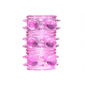 Розовая насадка на пенис Rings Armour - Lola Games - в Волгодонске купить с доставкой