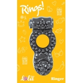 Чёрное эрекционное кольцо Rings Ringer - Lola Games - в Волгодонске купить с доставкой