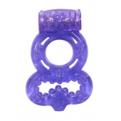 Фиолетовое эрекционное кольцо Rings Treadle с подхватом - Lola Games - в Волгодонске купить с доставкой