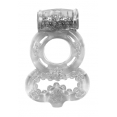Прозрачное эрекционное кольцо Rings Treadle с подхватом - Lola Games - в Волгодонске купить с доставкой