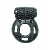 Черное эрекционное кольцо с вибрацией Rings Axle-pin - Lola Games - в Волгодонске купить с доставкой