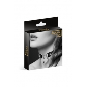 Черный чокер с замком в форме сердца - Bijoux Pour Toi - купить с доставкой в Волгодонске