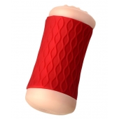 Двухсторонний мастурбатор JOS  NADIN в красном цилиндре - JOS - в Волгодонске купить с доставкой