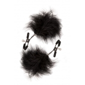 Зажимы для сосков с пухом FEATHERED NIPPLE CLAMPS - Blush Novelties - купить с доставкой в Волгодонске