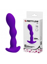 Фиолетовый анальный стимулятор простаты с вибрацией Yale - 14,5 см. - Baile - в Волгодонске купить с доставкой