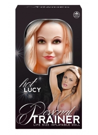 Надувная кукла с вибрацией и 2 любовными отверстиями Hot Lucy Lifesize Love Doll - NMC - в Волгодонске купить с доставкой