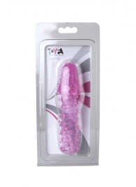 Розовая насадка с нежными шипами - 13,5 см. - Toyfa Basic - в Волгодонске купить с доставкой