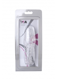 Прозрачная насадка с шишечками и шипами - 13,5 см. - Toyfa Basic - в Волгодонске купить с доставкой