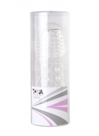 Прозрачная закрытая гелевая насадка - 13,5 см. - Toyfa Basic - в Волгодонске купить с доставкой