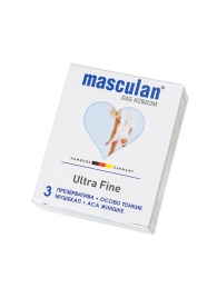 Ультратонкие презервативы Masculan Ultra Fine с обильной смазкой - 3 шт. - Masculan - купить с доставкой в Волгодонске