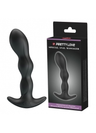 Черный анальный стимулятор простаты с вибрацией Special Anal Massager - 14,5 см. - Baile - в Волгодонске купить с доставкой
