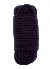 Черная веревка для связывания BONDX LOVE ROPE - 10 м. - Dream Toys - купить с доставкой в Волгодонске