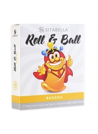 Стимулирующий презерватив-насадка Roll   Ball Banana - Sitabella - купить с доставкой в Волгодонске