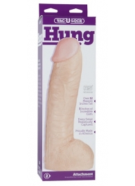 Огромная насадка-реалистик Vac-U-Lock Realistic Hung - 31,7 см. - Doc Johnson - купить с доставкой в Волгодонске