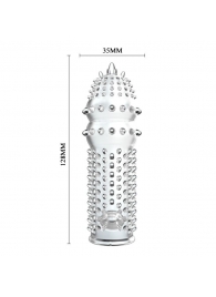 Закрытая прозрачная насадка Crystal sleeve - 14,2 см. - Erowoman-Eroman - в Волгодонске купить с доставкой