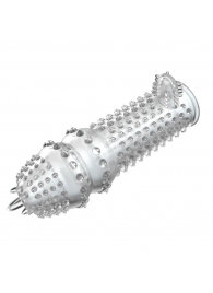 Закрытая прозрачная насадка Crystal sleeve - 14,2 см. - Erowoman-Eroman - в Волгодонске купить с доставкой