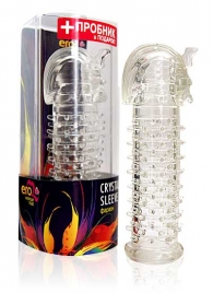 Закрытая прозрачная насадка на пенис Crystal Sleeve Faraon - 13,5 см. - Erowoman-Eroman - в Волгодонске купить с доставкой