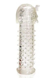 Закрытая прозрачная насадка на пенис Crystal Sleeve Faraon - 13,5 см. - Erowoman-Eroman - в Волгодонске купить с доставкой