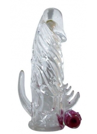 Закрытая прозрачная вибронасадка на пенис Crystal Sleeve Vibe - Erowoman-Eroman - в Волгодонске купить с доставкой