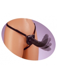 Черный податливый страпон Posable Partner Strap-On - 17,8 см. - Pipedream - купить с доставкой в Волгодонске