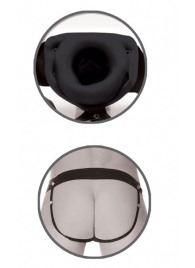 Черный полый страпон унисекс Hollow Strap-On - 14,5 см. - Pipedream - купить с доставкой в Волгодонске