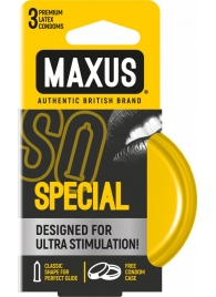 Презервативы с точками и рёбрами в железном кейсе MAXUS Special - 3 шт. - Maxus - купить с доставкой в Волгодонске
